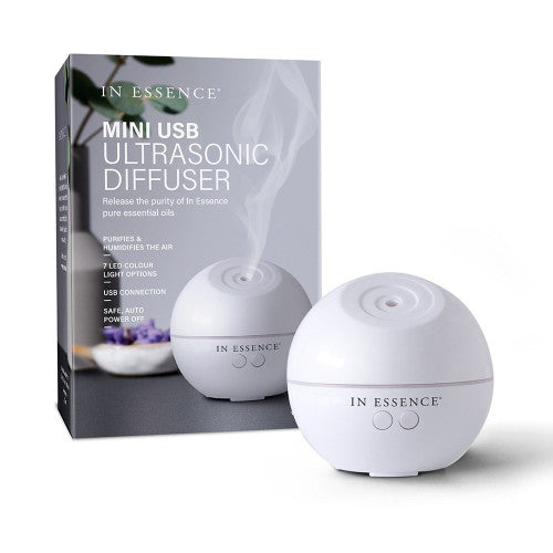 In Essence White Mini USB Ultrasonic Diffuser