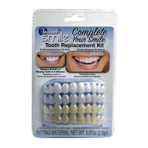 Instant Smile Complete Your Smile Tooth Replacement Kit front of pack
