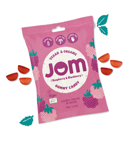 JOM Organic Candy Raspberry and Blackberry 70g