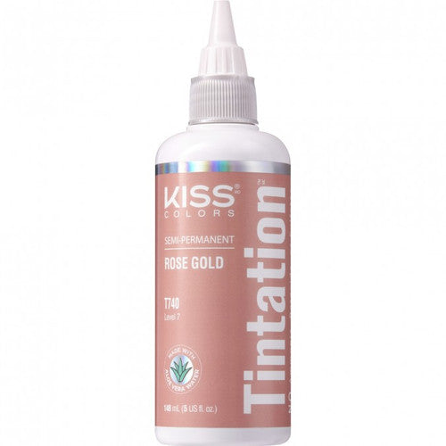 KISS Tintation Semi-Permanent Colour Treatment T740 Rose Gold 148ml