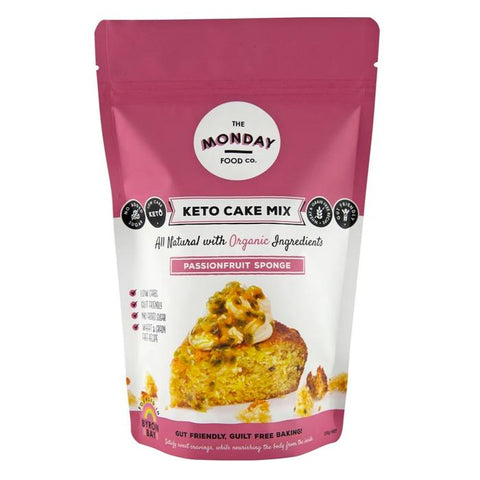 THE MONDAY FOOD CO Keto Cake Mix Passionfruit Sponge 250g