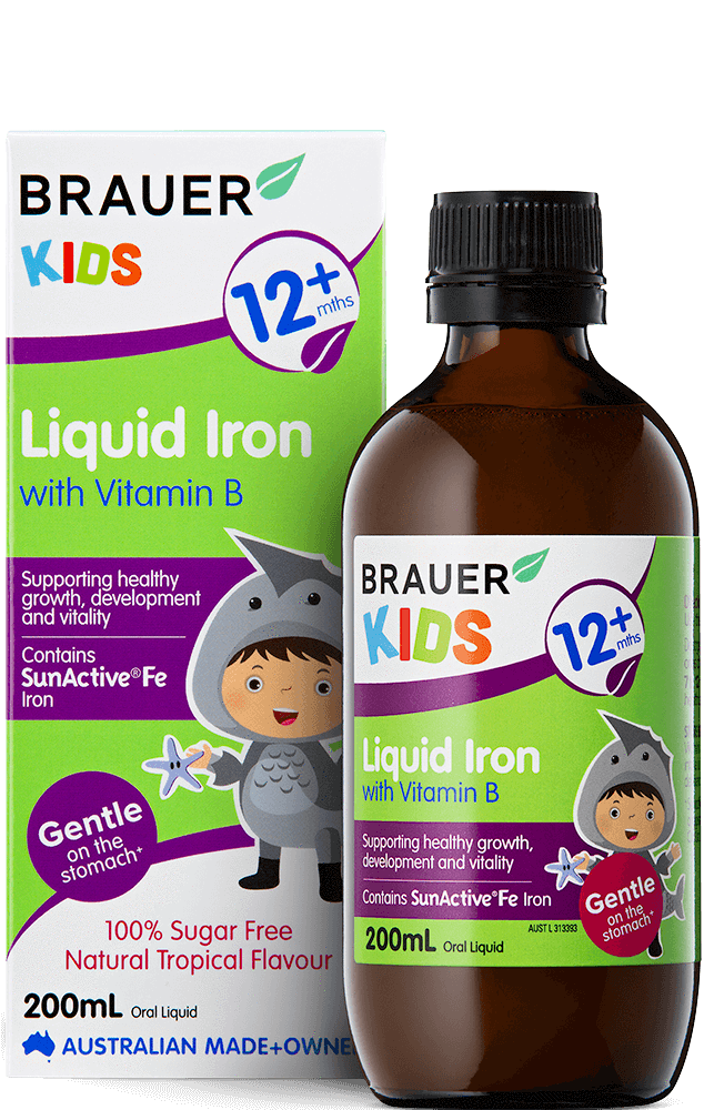 Brauer Baby & Kids Liquid Iron With Vitamin B 200mL