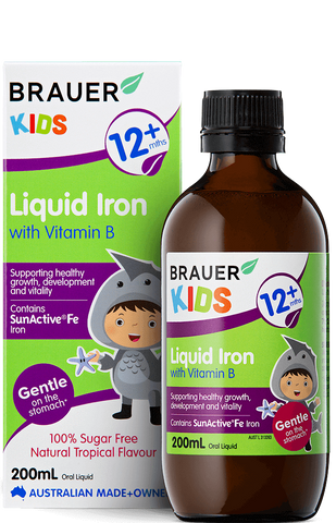 Brauer Baby & Kids Liquid Iron With Vitamin B 200mL