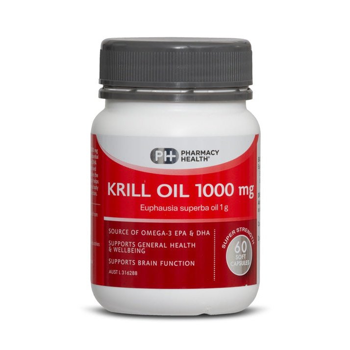 Pharmacy health KRILL OIL 1000MG 60 CAPSULES