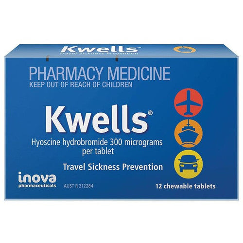 Kwells Travel Sickness 12 Chewable Tablets