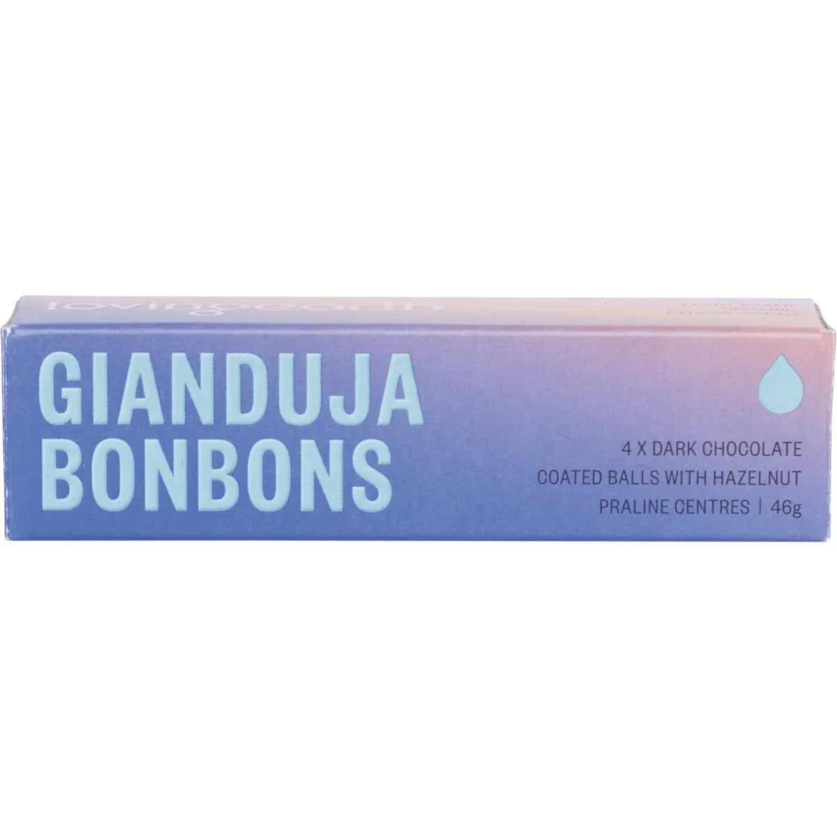 Loving Earth Bonbons Gianduja Dark Chocolate with Hazelnut Centres 46g