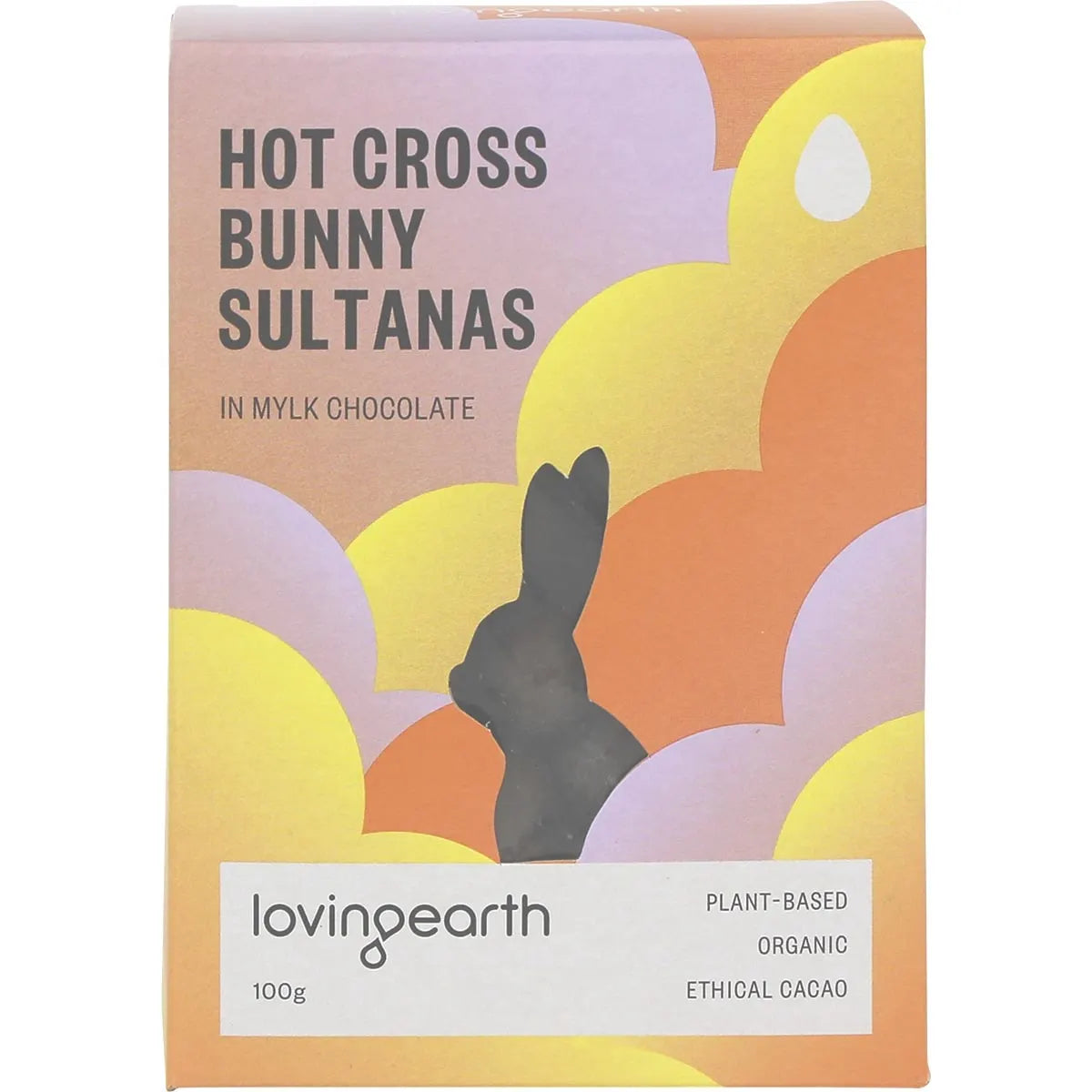 Loving Earth Hot Cross Bunny Sultanas Mylk Chocolate 100g