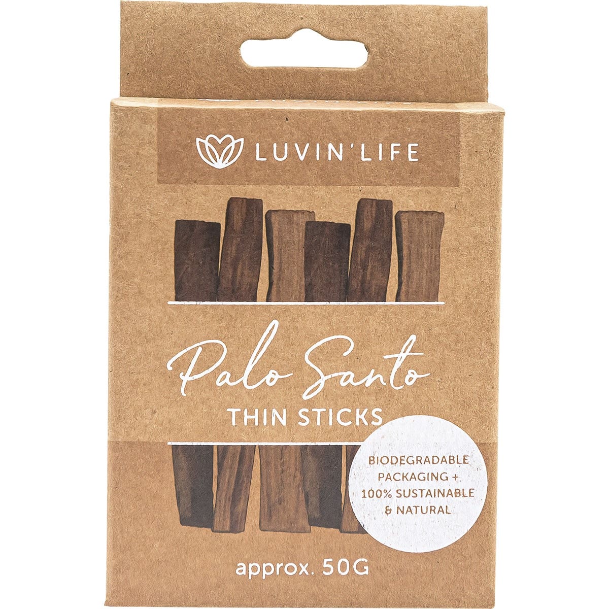LUVIN LIFE Palo Santo Thin Sticks 50g