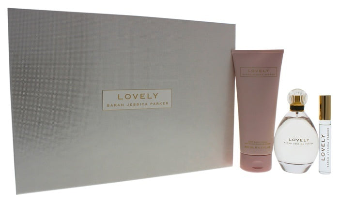 Lovely by Sarah Jessica Parker 3 Piece Set For Women (DAMAGED BOX)