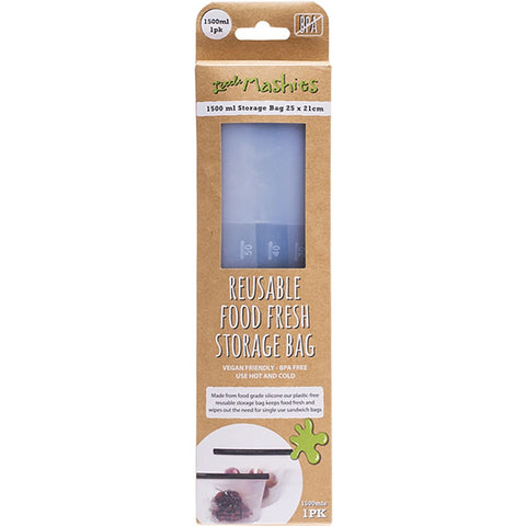 LITTLE MASHIES Reusable Food Silicone Storage Bag X Large - 1500ml 1