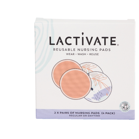 Lactivate Reusable Day Nursing Pads 4 Pack