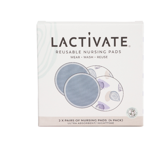 Lactivate Reusable Night Nursing Pads 4 Pack