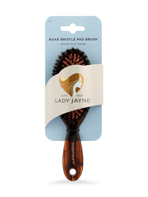 Lady Jayne Boar Bristle Pad Brush 2351 Purse-Sized