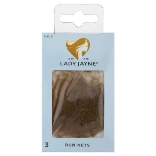 Lady Jayne Bun Nets 3 Pack 3437LB Light Brown