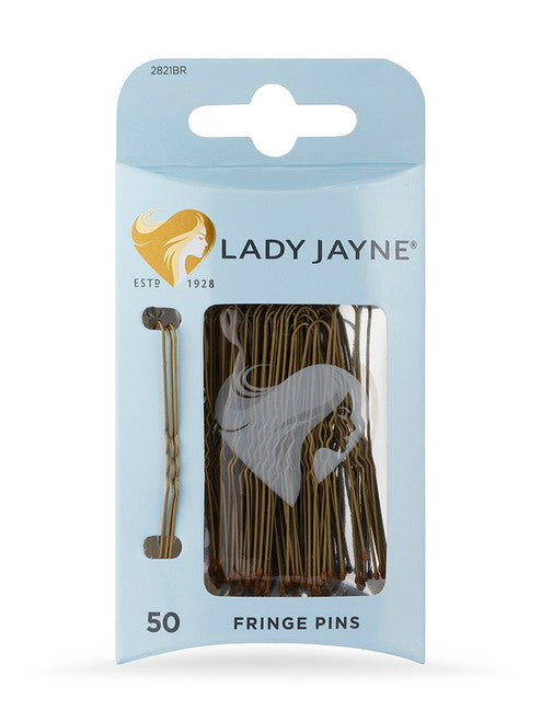 Lady Jayne Fringe Pins 50 Pack 2821BR Brown