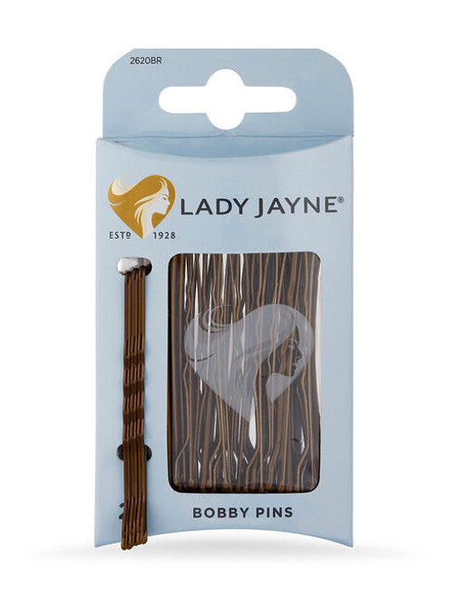Lady Jayne Large Bobby Pins 25 Pack 2620BR Brown