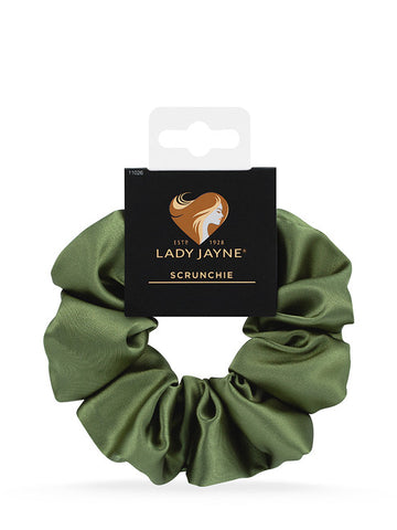 Lady Jayne Satin Scrunchie 11026 Olive Green
