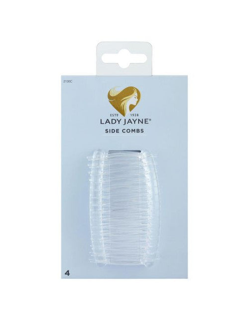 Lady Jayne Side Comb 2130C Clear 4 Pack