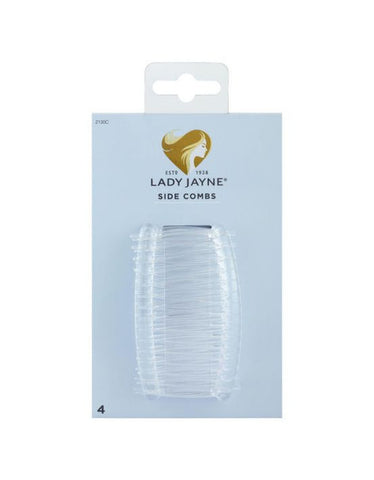 Lady Jayne Side Comb 2130C Clear 4 Pack