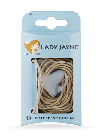 Lady Jayne Snagless Elastics 2280BL 18 Pack Blonde