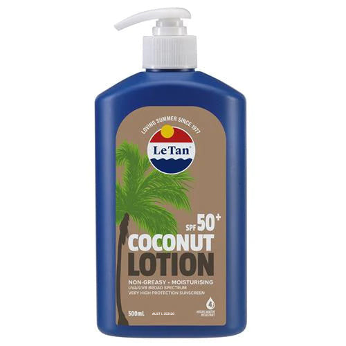 Le Tan SPF 50+ Coconut Sunscreen Lotion 500ml