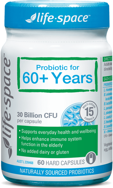 Life Space Probiotic for 60+ Years 60 Capsules