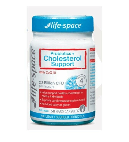 Life Space Probiotics+ Cholesterol Support 50 Capsules