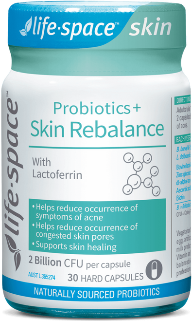 Life Space Probiotics+ Skin Rebalance 30 Capsules