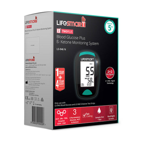 Lifesmart Blood Glucose & Ketone Meter Nbt