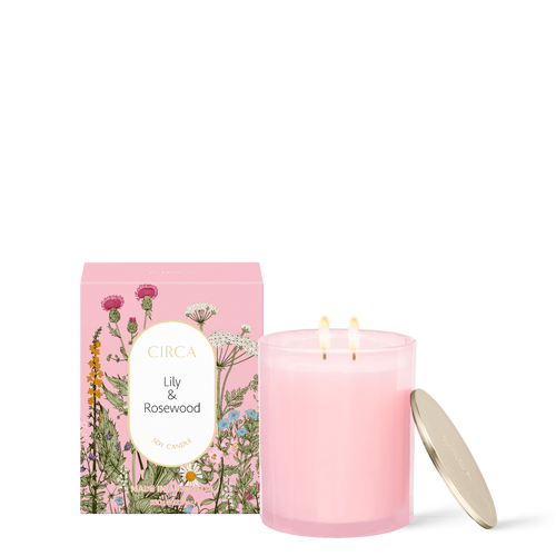 Circa Home Lily & Rosewood Soy Candle 350g Limited Edition