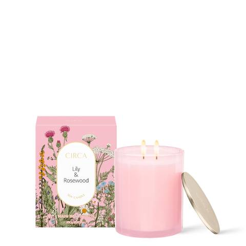 Circa Home Lily & Rosewood Soy Candle 350g Limited Edition