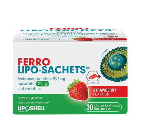 Lipo-Sachets Ferro Strawberry 5g 30 Sachets