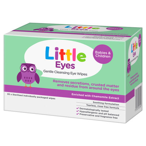 Little Eyes Gentle Cleansing Eye Wipes 30pk