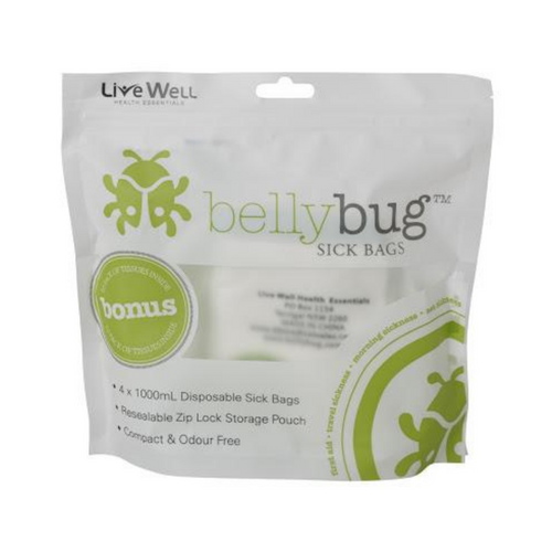 Live Well Belly Bug Sick Bags 4 pack