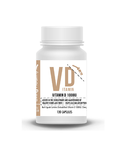 Living Healthy Vitamin D 1000IU 120 Capsules
