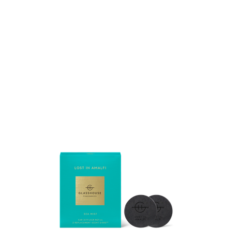 Glasshouse Fragrances 2 Replacement Car Diffuser Scent Disks - Lost in Amalfi