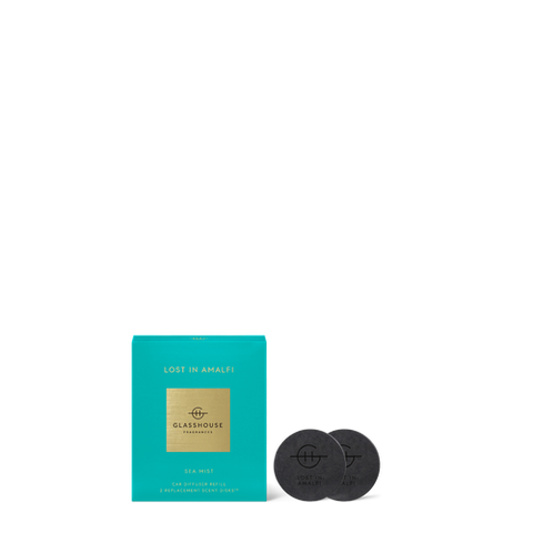 Glasshouse Fragrances 2 Replacement Car Diffuser Scent Disks - Lost in Amalfi