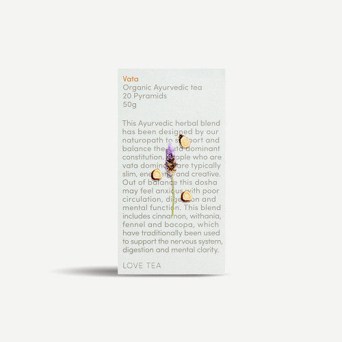 Love Tea Vata Pyramid Tea Bags 60g
