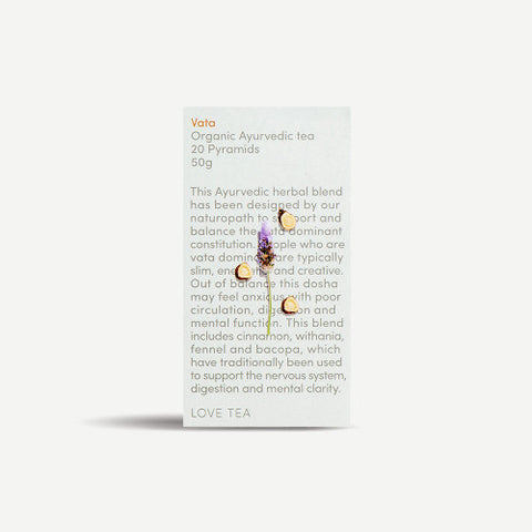 Love Tea Vata Pyramid Tea Bags 60g