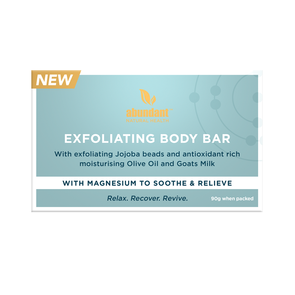 Abundant Natural Health Exfoliating Body Bar 90g