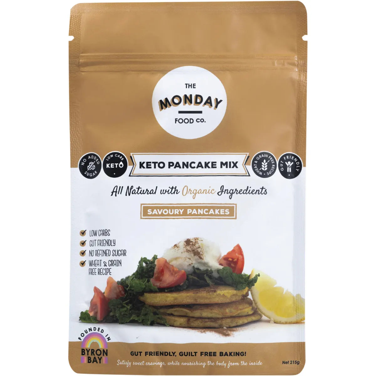 THE MONDAY FOOD CO. Keto Pancake Mix Savoury 215g