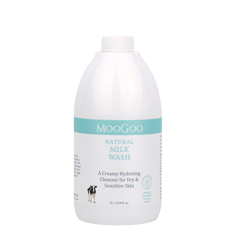 MOOGOO Milk Wash Cleansers for Dry and Sensitive Skin 1 Litre