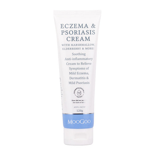 MOOGOO Eczema & Psoriasis Cream with Marshmallow, Elderberry & More 120g