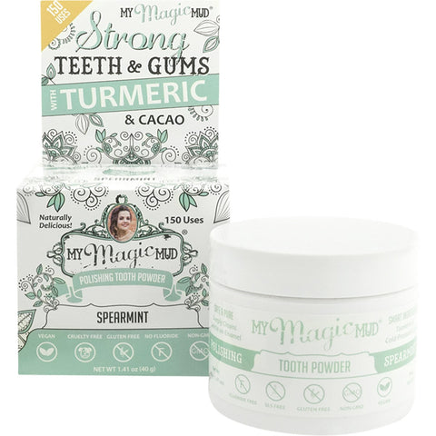 MY MAGIC MUD Polishing Tooth Powder Spearmint 40g