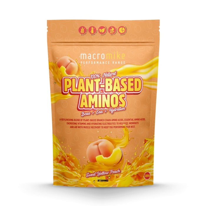 MACRO MIKE Plant-Based Aminos Sweet Yellow Peach 300g
