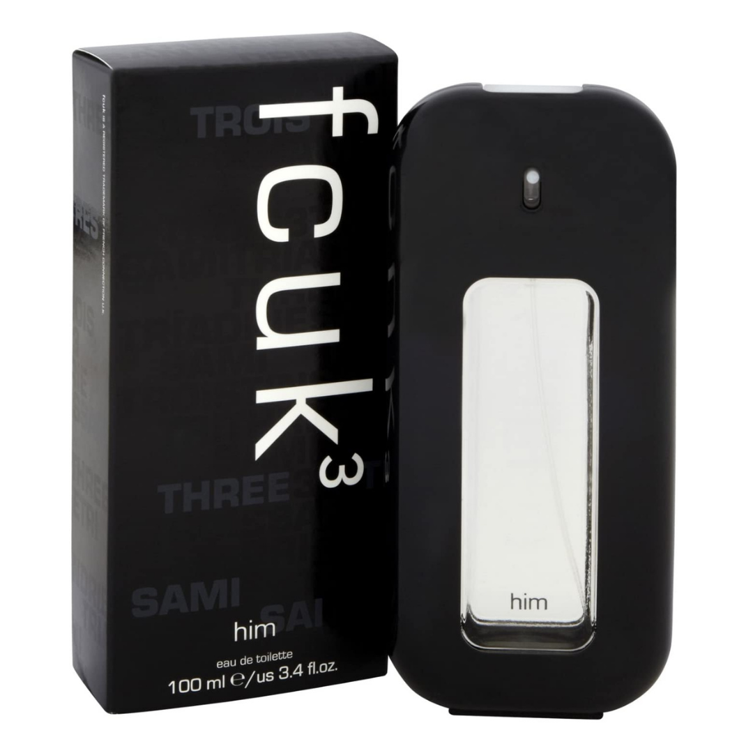 FCUK 3 Him by French Connection EDT Spray 100ml For Men