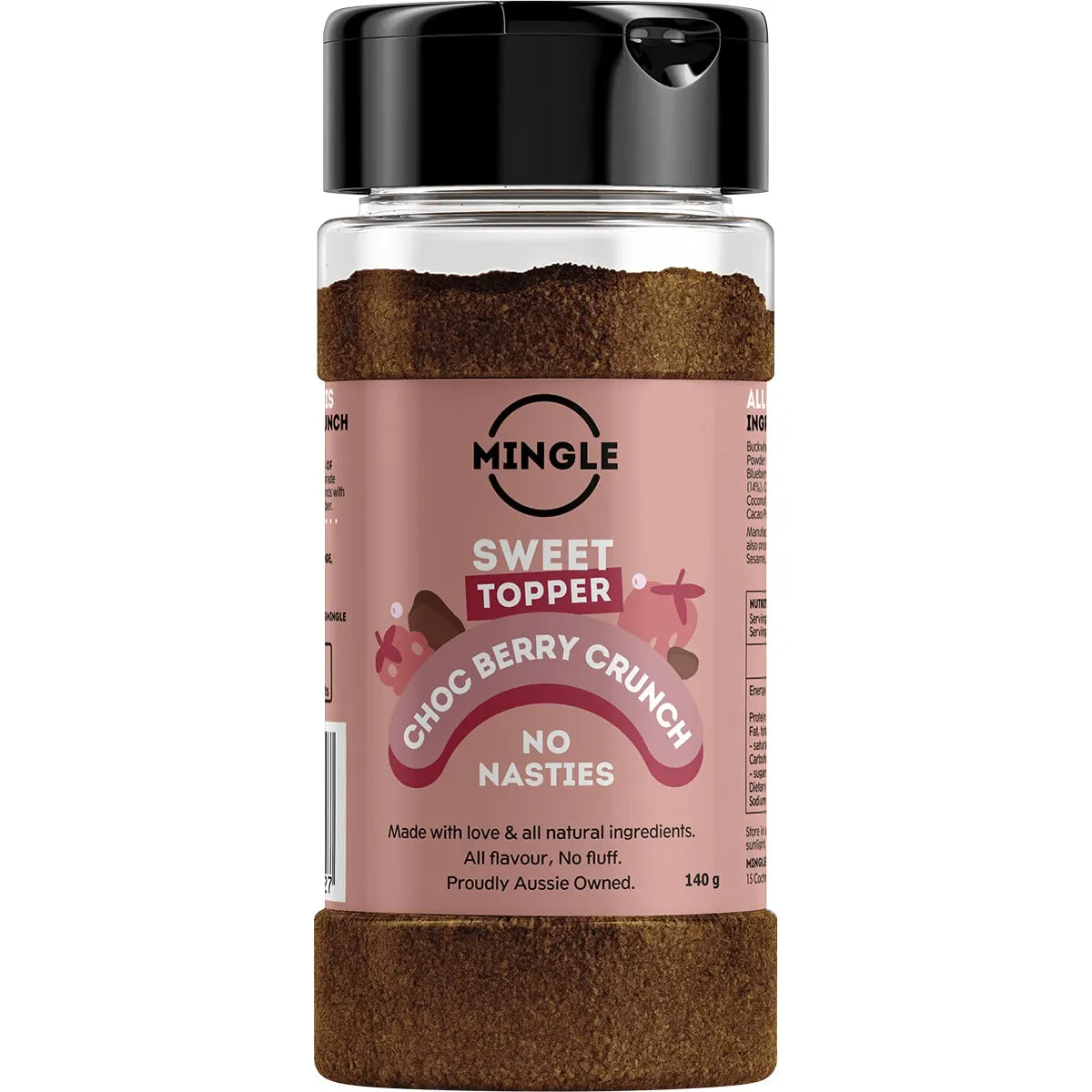 Mingle Sweet Topper Choc Berry Crunch 140g