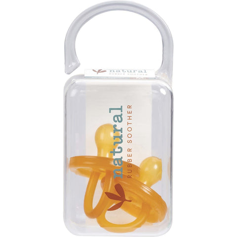 NATURAL RUBBER SOOTHERS Soother - Twin Pack Medium Rounded (3-6 Mths) 2