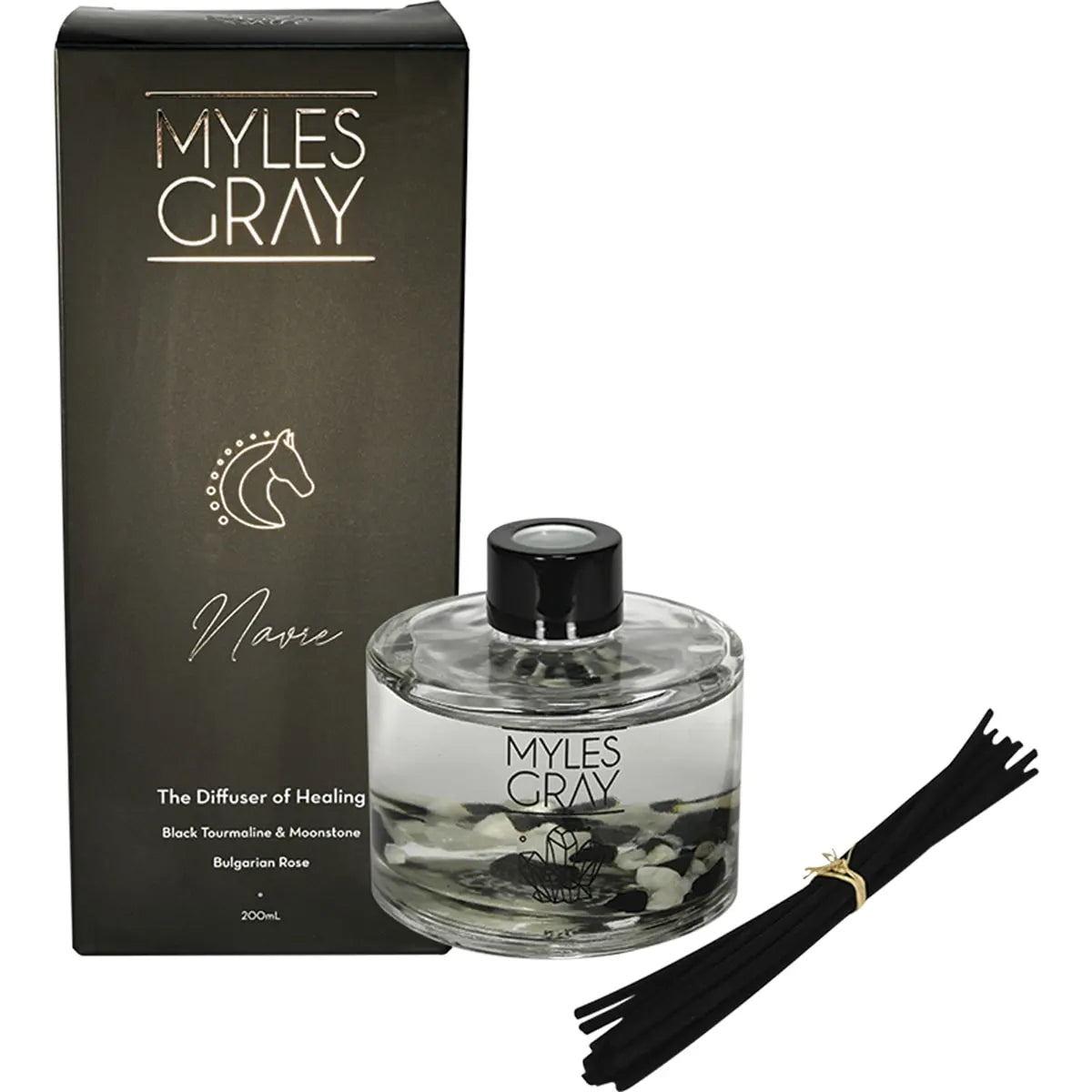 MYLES GRAY Crystal Infused Reed Diffuser Bulgarian Rose 200ml