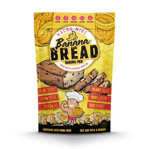 Macro Mike Protein Banana Bread Baking Mix 300g Bag